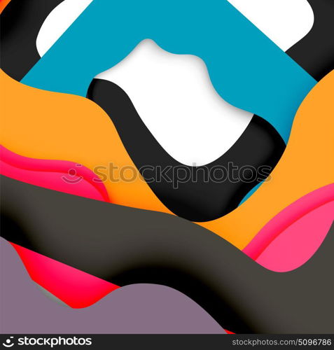 3d vector abstract background with cut shapes. 3d vector abstract background with cut shapes, business presentation, flyer template