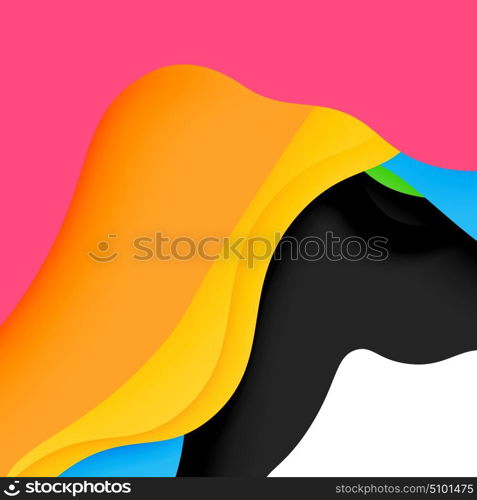 3d vector abstract background with cut shapes. 3d vector abstract background with cut shapes, business presentation, flyer template