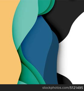 3d vector abstract background with cut shapes. 3d vector abstract background with cut shapes, business presentation, flyer template