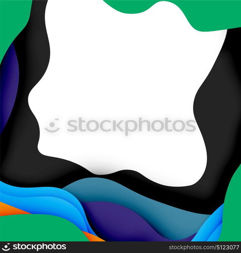 3d vector abstract background with cut shapes. 3d vector abstract background with cut shapes, business presentation, flyer template