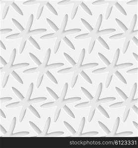 3d Vector Seamless Snowflake Background