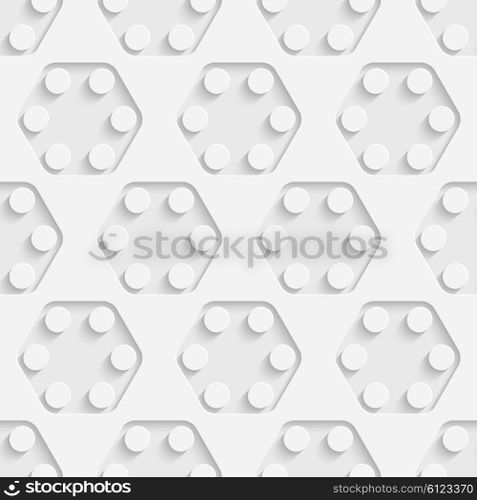 3d Vector Seamless Tech Background