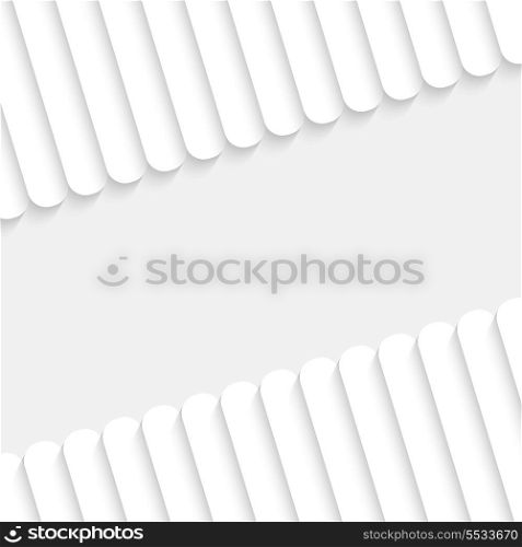 3d Vector White Stripes Background