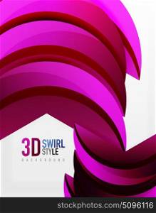 3D wave design. 3D wave lines design. Dynamic effect abstract vector Illustration, modern pattern template