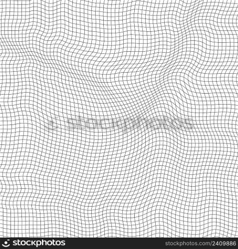 3d wavy grid curvature plane, mesh space