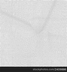 3d wavy grid curvature plane, mesh space