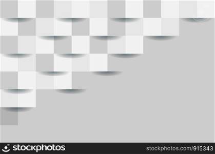 3D white seamless abstract background.Vector illustration. 3D white seamless abstract background