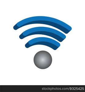 3d wi-fi icon vector illustration abstract design