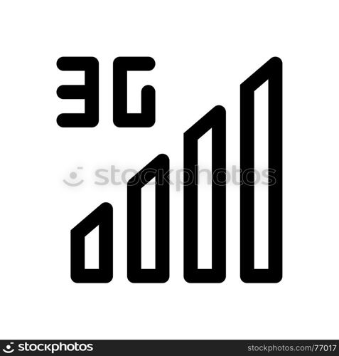 3g signal, icon on isolated background