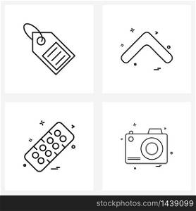 4 Universal Icons Pixel Perfect Symbols of sale tag, medical, discount, arrows, health Vector Illustration
