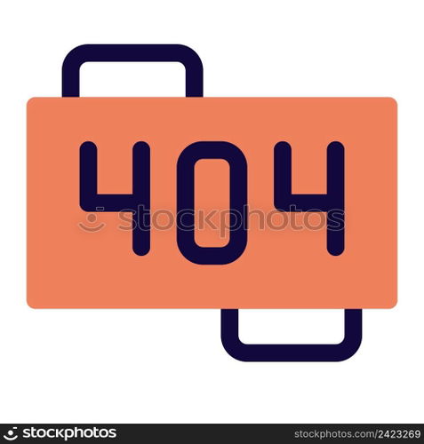 404 code corresponding to an application error.
