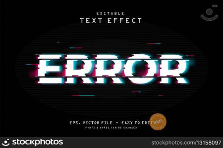404 error editable text effect