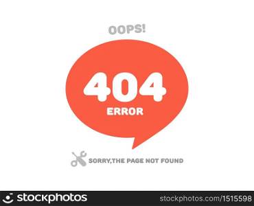 404 error page not found illustration