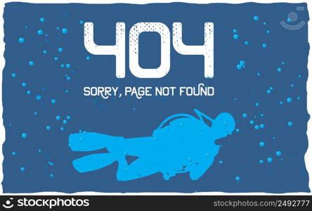 404 error poster with page not found to use for website vector illustration