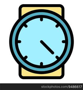 48 sec duration icon outline vector. Time clock. Hour timer color flat. 48 sec duration icon vector flat