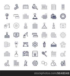 49 development icons Royalty Free Vector Image