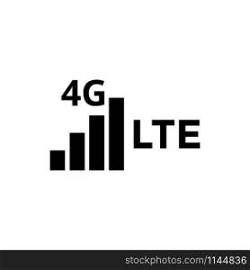 4g lte icon design template vector isolated illustration. 4g lte icon design template vector isolated