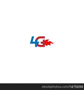 4G LTE logo icon illustration