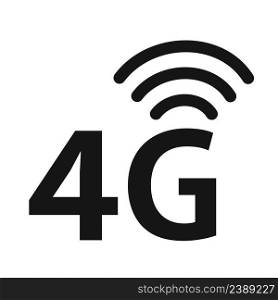 4g network technology wireless data transmission, high-speed internet. Wi fi symbol.. 4g network technology wireless data transmission, high-speed internet.