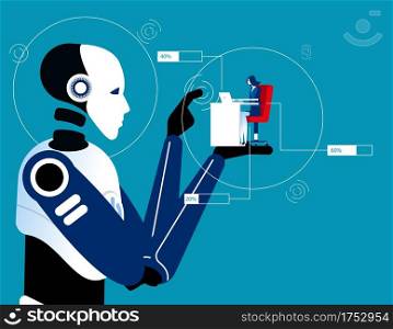 4th industrial revolution. New technology concept, Artificial intelligence