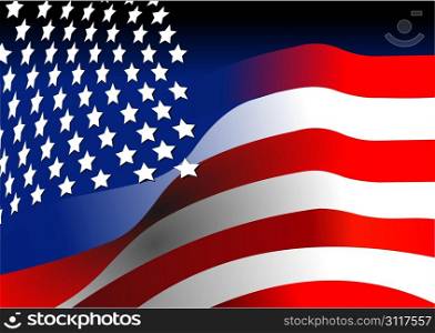 4th July a?? Independence day of United States of America. American flag. Vector illustration