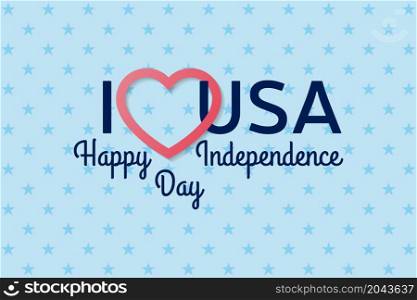 4th of july background. Fourth of July felicitation classic postcard. USA Happy Independence day greeting card. Patriotic banner for website template. Vector illustration.