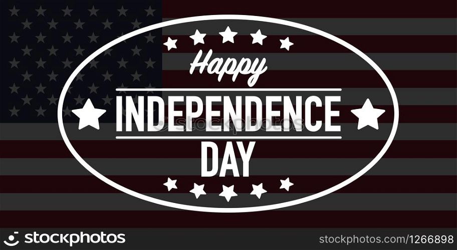 4th of july Independence Day banner vector illustration