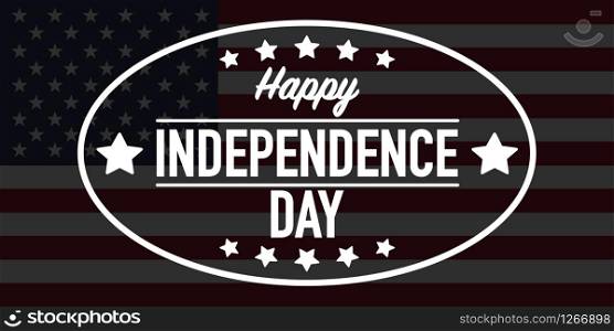 4th of july Independence Day banner vector illustration