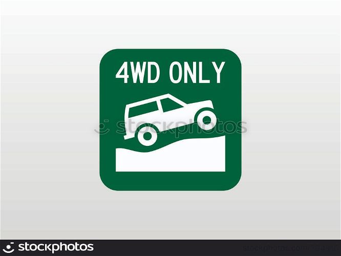 4WD only symbol