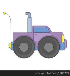 4wd trucks are big and cool vehicles. vector design illustration art