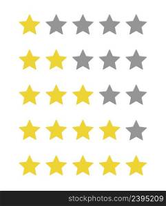 5 star rating icon vector illustration eps10. Isolated badge for website or app, stock infographics. 5 star rating icon vector illustration eps10. Isolated badge for website or app, stock