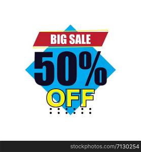 50% Sale Tag Bagde