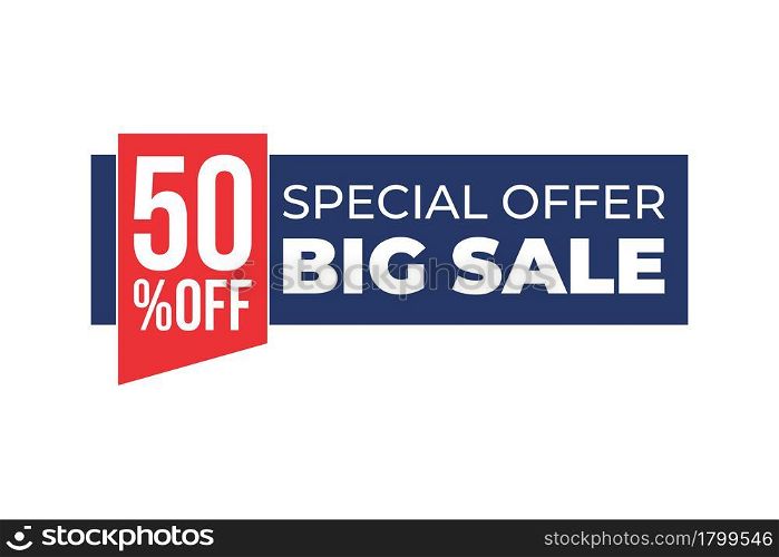 50% Sale Tag Vector Badge Template, 60% Sale Label Collection, Clearance Sale Sticker Emblem, Bargain Sale Sign Isolated On White Background, Sale Text Banner And Label Sticker Sale Offer And Badge Tag Sale Advertising