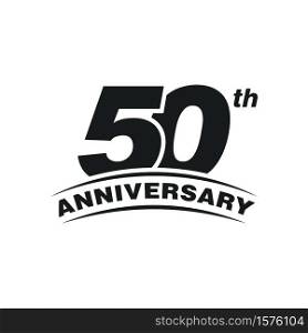 50th Years Anniversary Celebration Icon Vector Logo Design Template