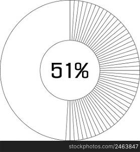 51   pie chart percentage infographic round pie chart percentage