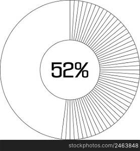 52   pie chart percentage infographic round pie chart percentage