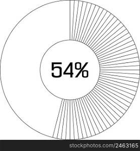 54   pie chart percentage infographic round pie chart percentage