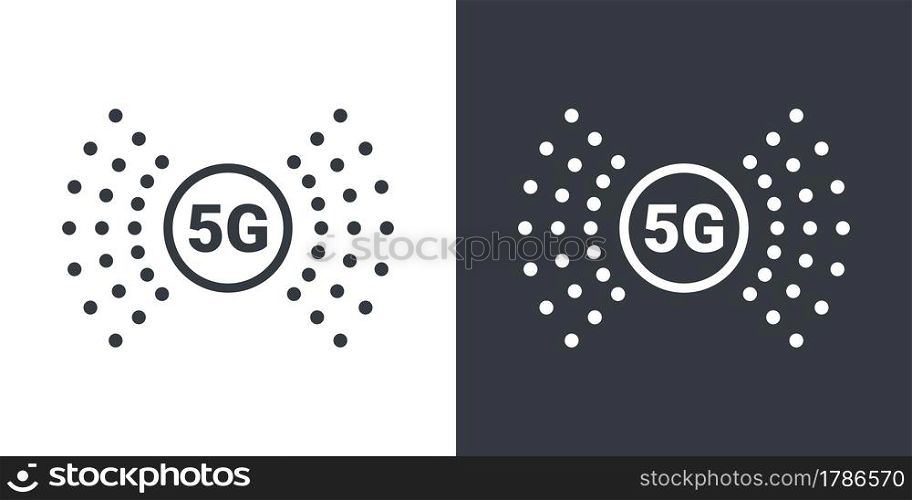 5G icons. High speed internet sign. 5G signal logo. Vector illustration