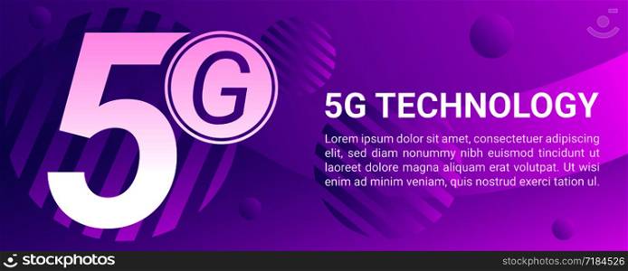 5g mobile phone concept banner. Cartoon illustration of 5g mobile phone vector concept banner for web design. 5g mobile phone concept banner, cartoon style