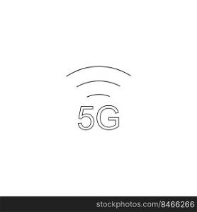 5g signal icon illustration design