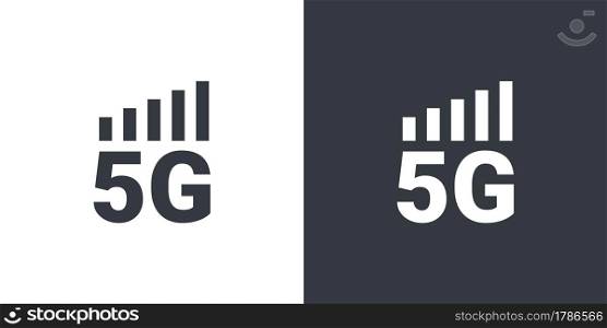 5G symbol concept. High speed internet icons. 5G signal icons. Vector illustration