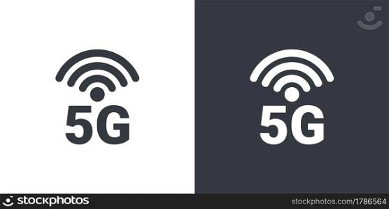 5G symbol. High speed internet icons. 5G signal icons. Vector illustration