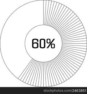 60   pie chart percentage infographic round pie chart percentage