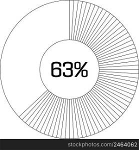 63   pie chart percentage infographic round pie chart percentage