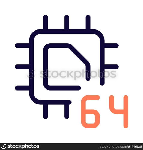 64-bit cpu designed for data processing.