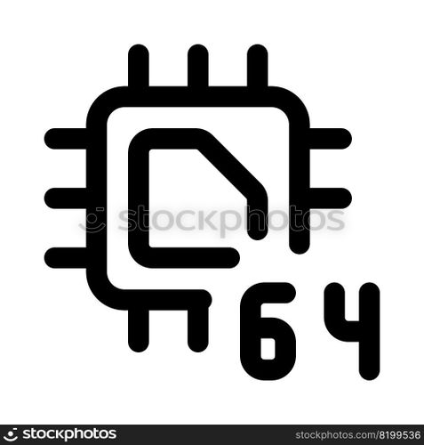 64-bit cpu designed for data processing.
