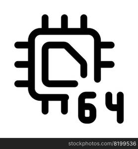 64-bit cpu designed for data processing.