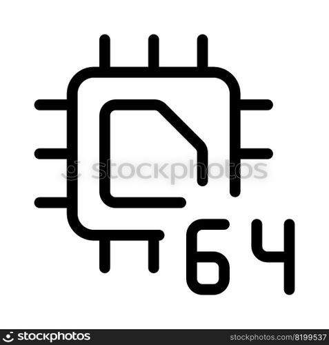 64-bit cpu designed for data processing.