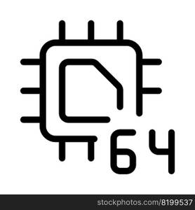 64-bit cpu designed for data processing.