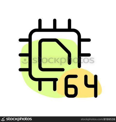 64-bit cpu designed for data processing.